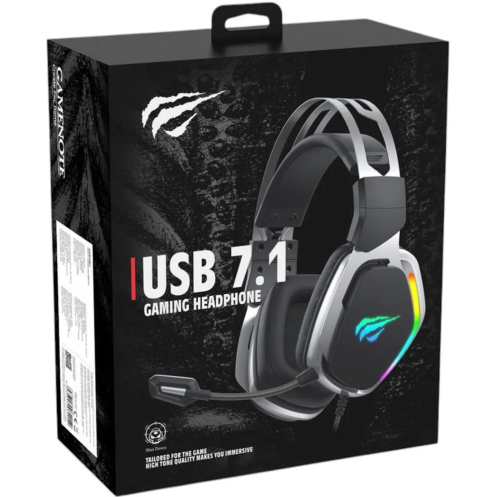 Навушники ігрові з мікрофоном Havit HV-H2018U Plug USB 7.1 (HV-H2018U) - фото 6