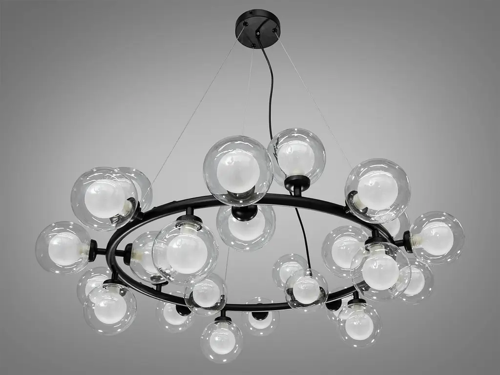 Люстра у стилі Loft бульбашки LQ7061/25BK - фото 3