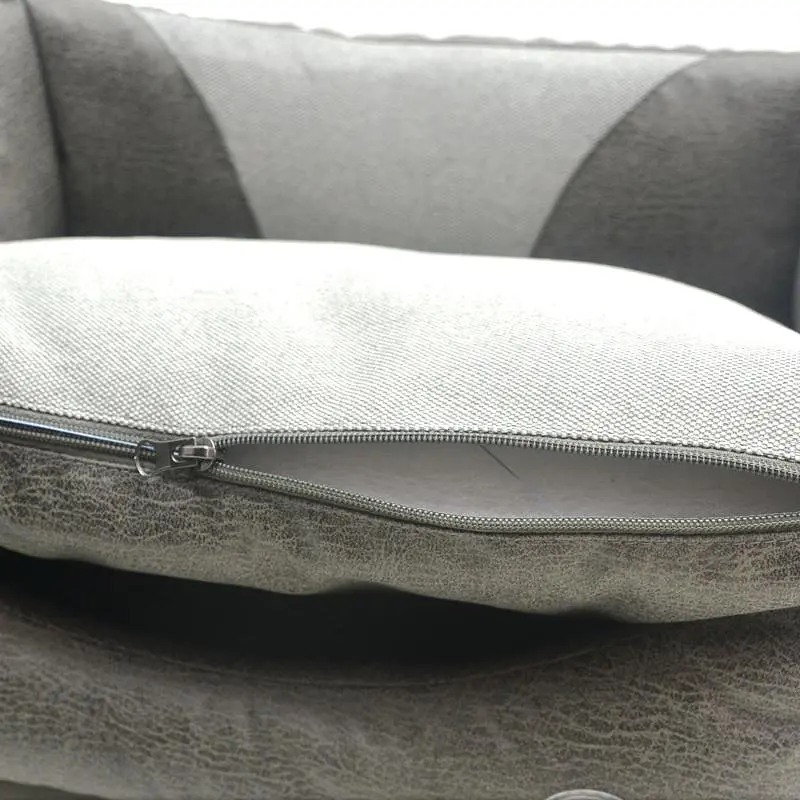 Лежак для кошек и собак Zoo-hunt Фокс прямоугольный серый+красный №4 60х80х24 см (ZH41286926-1) - фото 2