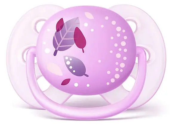 Пустышка Philips Avent Ultra Soft для девочек, 0-6 месяцев, 2 шт. (SCF227/20) - фото 3