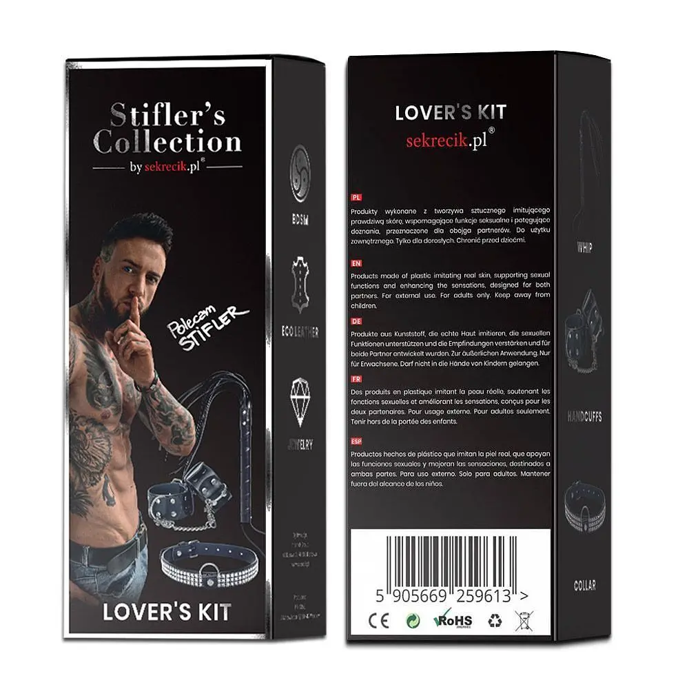BDSM набір Stifler's Collection Lover's Kit (чорний) - фото 2
