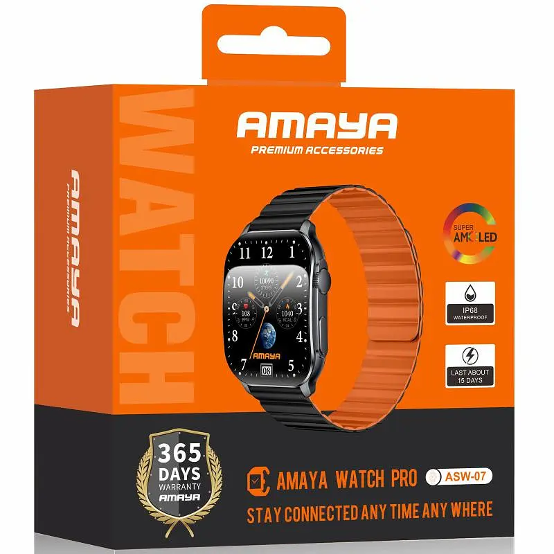 Смарт-годинник ASW-07 Smart sports watch (call version) Black Amaya teh0030168 - фото 2