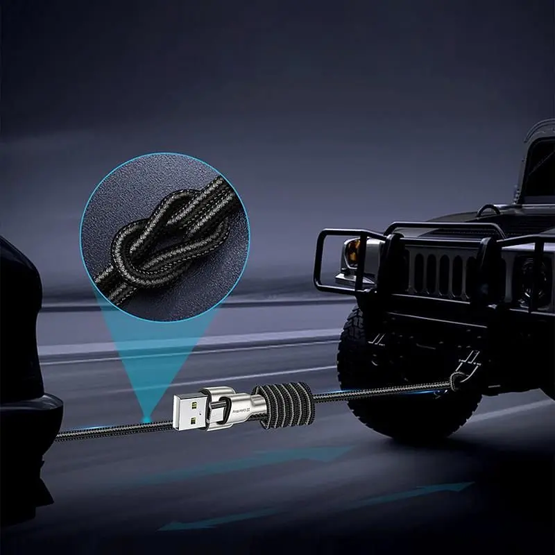 Кабель ColorWay USB - micro USB (M/M), Metal Head, 2.4 А, 1 м, Black (CW-CBUM046-BK) - фото 2