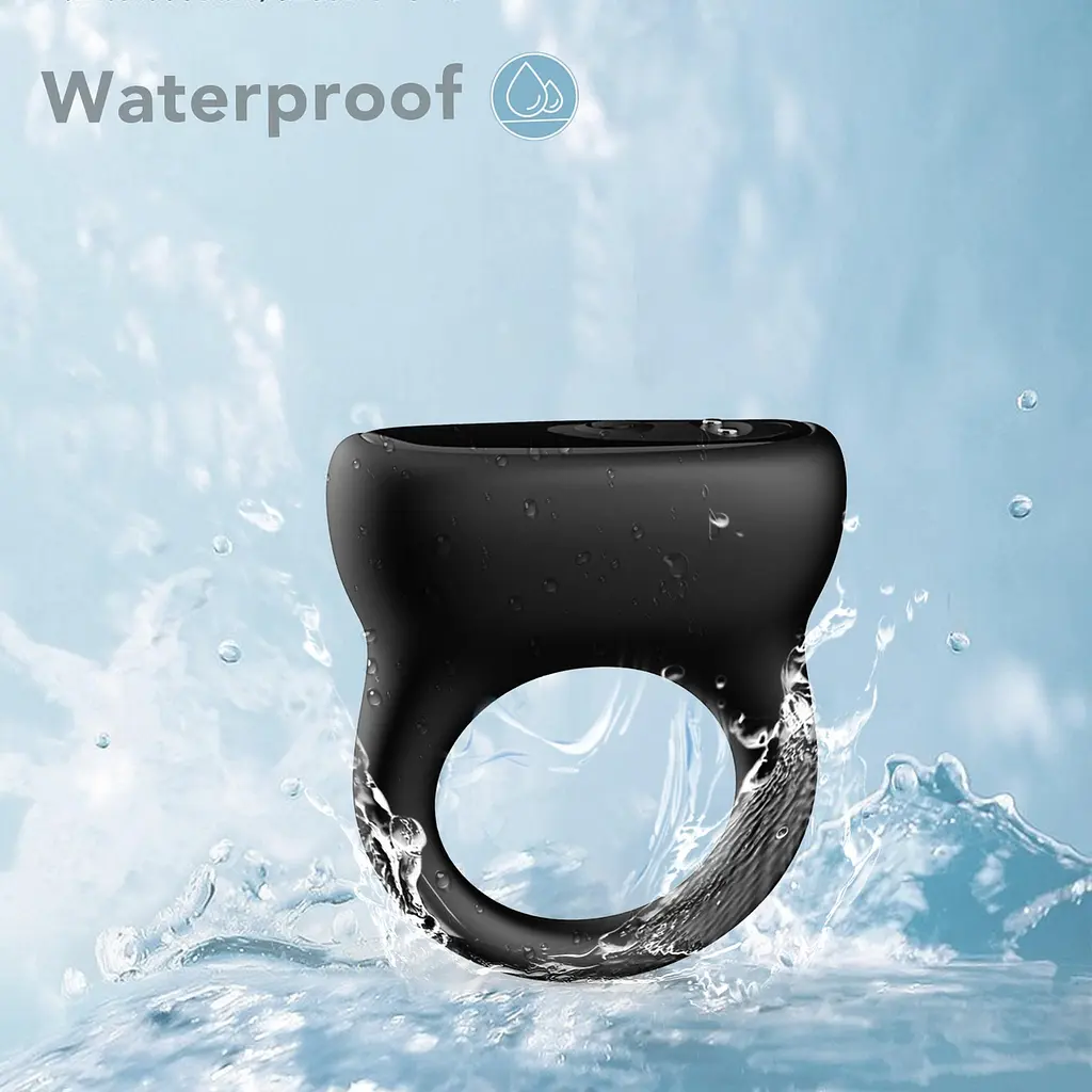 Віброкільце B - Series Joy Oring Black, 6 см (чорний) - фото 9