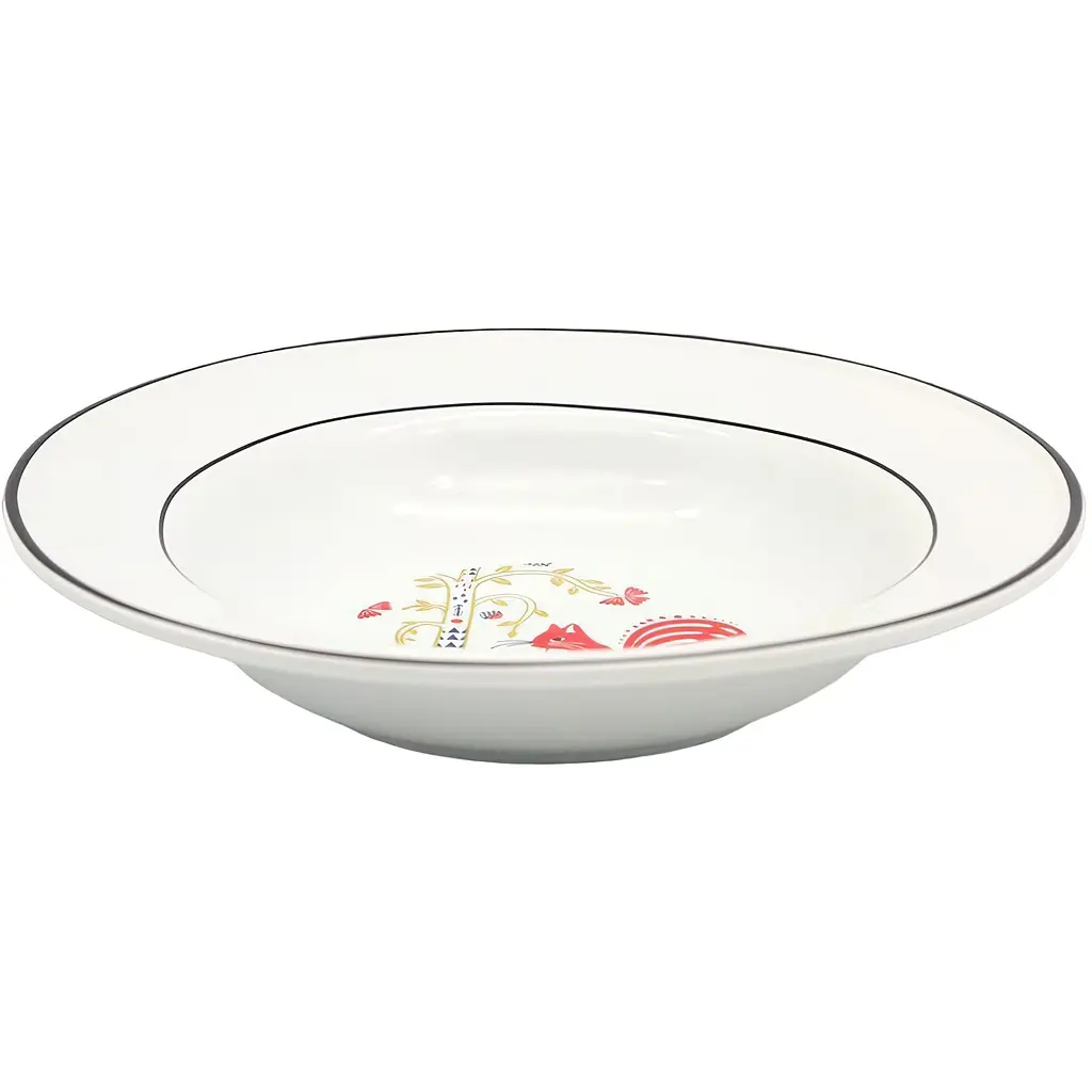 Тарілка супова МВМ My Home 21.5 см біла (KP-52 WHITE)