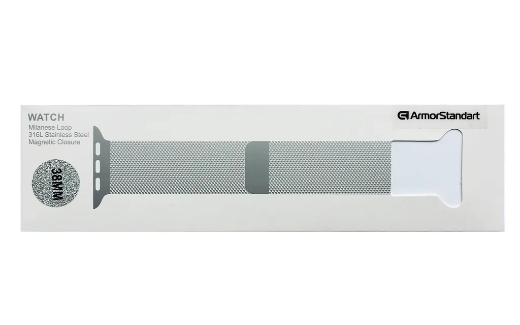 Ремінець ArmorStandart Milanese Loop для Apple Watch 42 (Series 11-10)/41/40/38 Military Grey (ARM52951) - фото 4