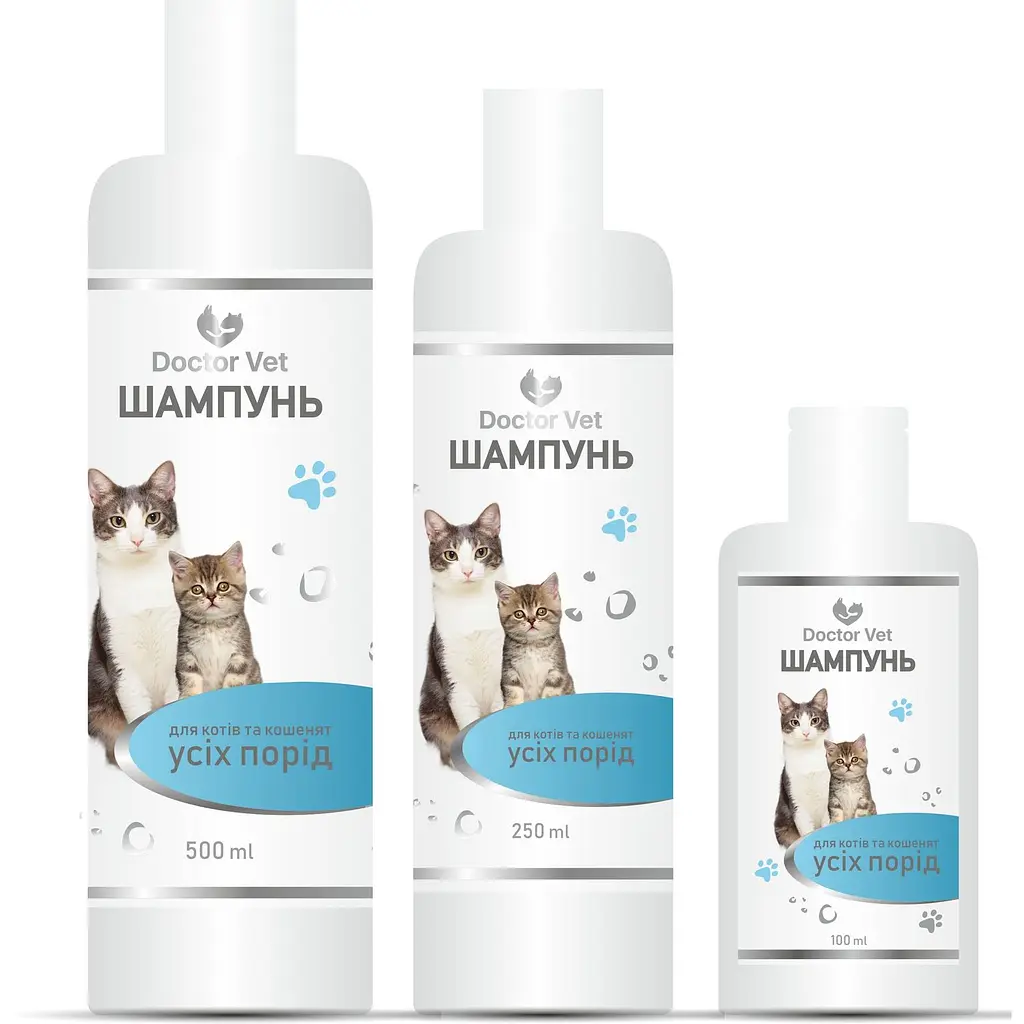 Шампунь  Doctor Vet для котів та кошенят усіх порід 250 мл - фото 3
