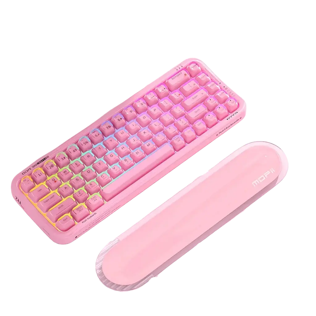 Клавіатура Mofii Pearl SK-711 з підставкою під зап'ястя Pink - фото 2