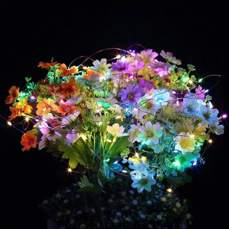Гірлянда ColorWay Роса LED 100 10 м 8 функцій різнокольорова USB (CW-G-100L10NUMC) - фото 5
