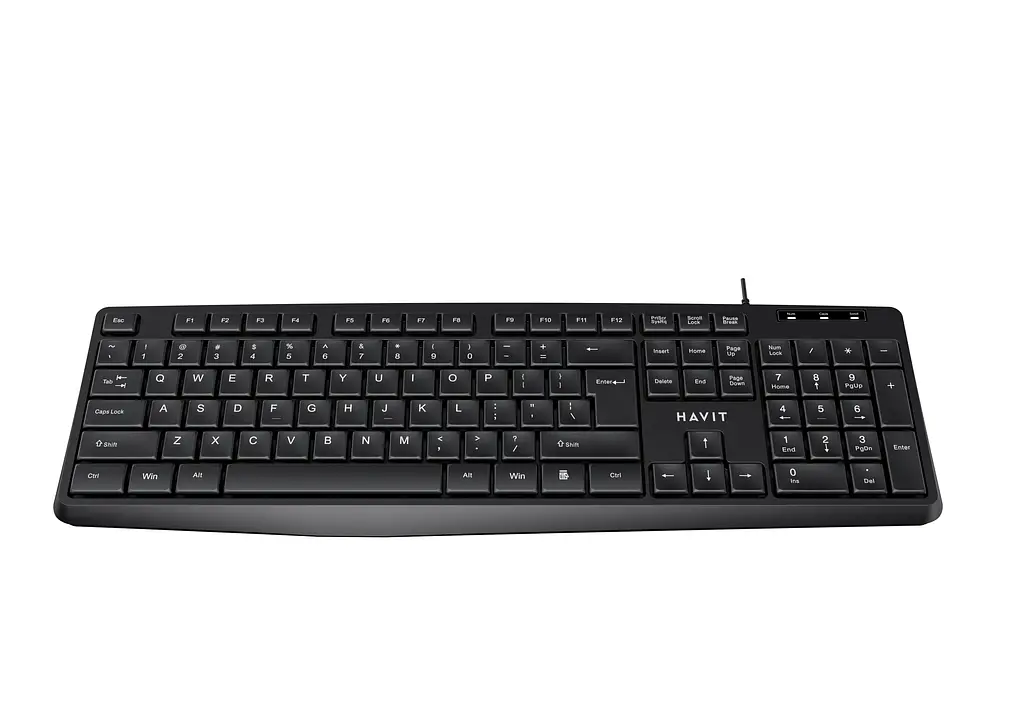 Дротова клавіатура HAVIT HV-KB2006 USB Black HAVIT (27082-000) - фото 2