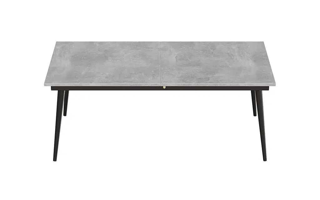 Стол журнальный трансформер Dandi Small Ferrum-decor 45x120(160)x70 Черный металл ДСП Бетон 16 мм (FRD-106793) - фото 9