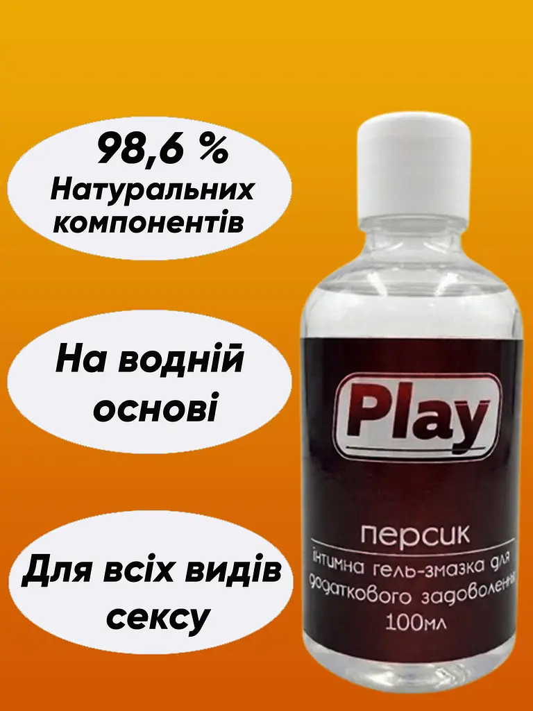Їстівний лубрикант Play на водній основі для орального та вагінального сексу - фото 2