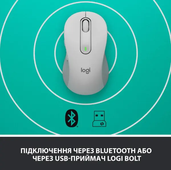 Мишка Logitech Signature M650 Wireless for Business Off-White (910-006275) - фото 8