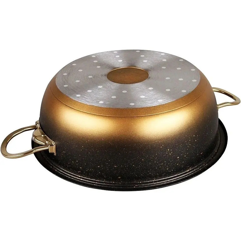 Мантоварка-пароварка O.M.S. Collection 6091-C 30 см 6.4 л с гранитным покрытием 6 предметов черный - фото 5