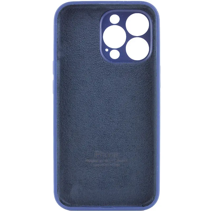 Чохол Silicone Case Full Camera Protective AA для Apple iPhone 14 Pro 6.1" Синій / Deep navy - фото 2