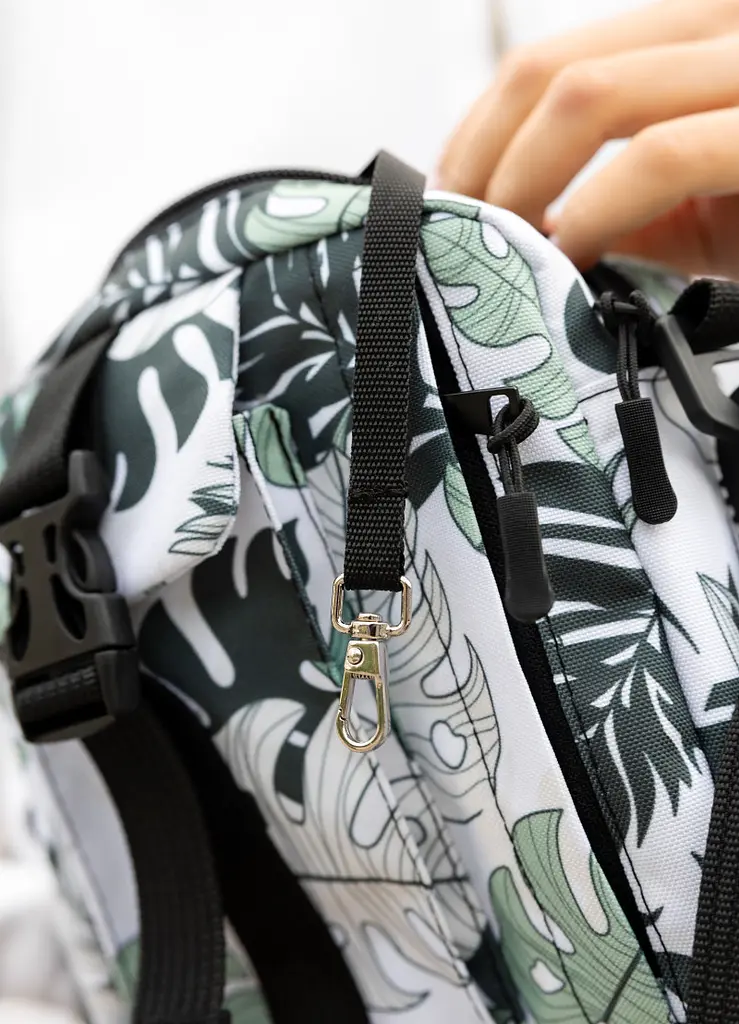 Жіноча сумка месенджер Sambag TEL принт "Leaves" 17 х 17 х 6 см (70151144) - фото 5