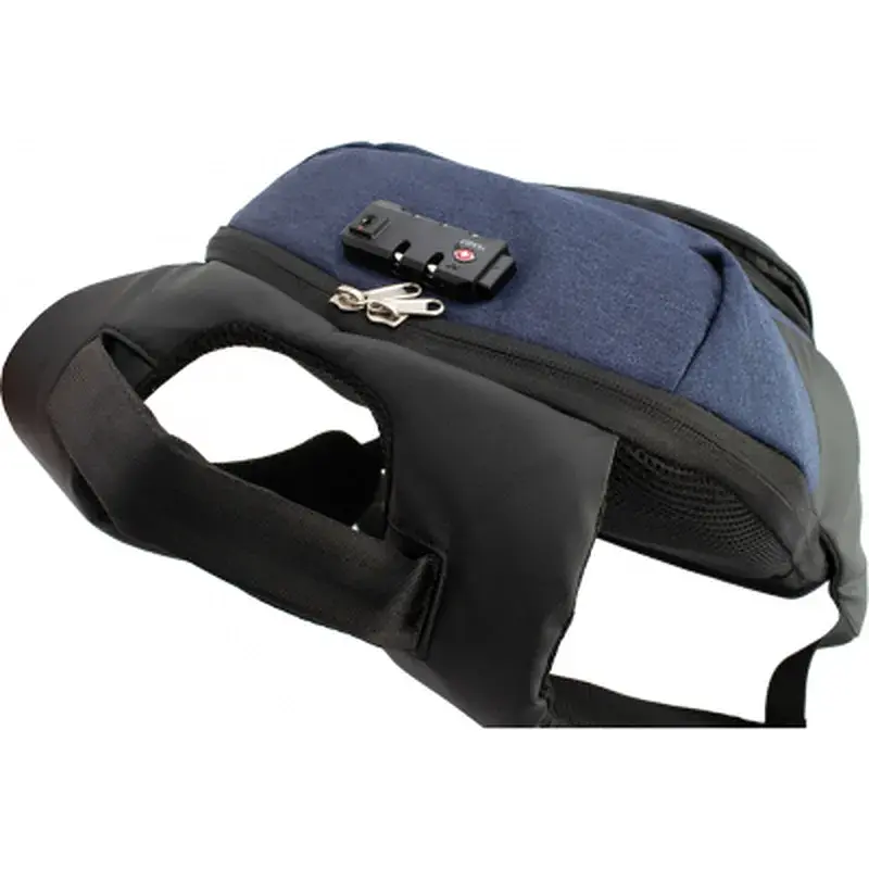 Рюкзак шкільний Optima 17" USB унісекс Синій (O96914-02) - фото 5