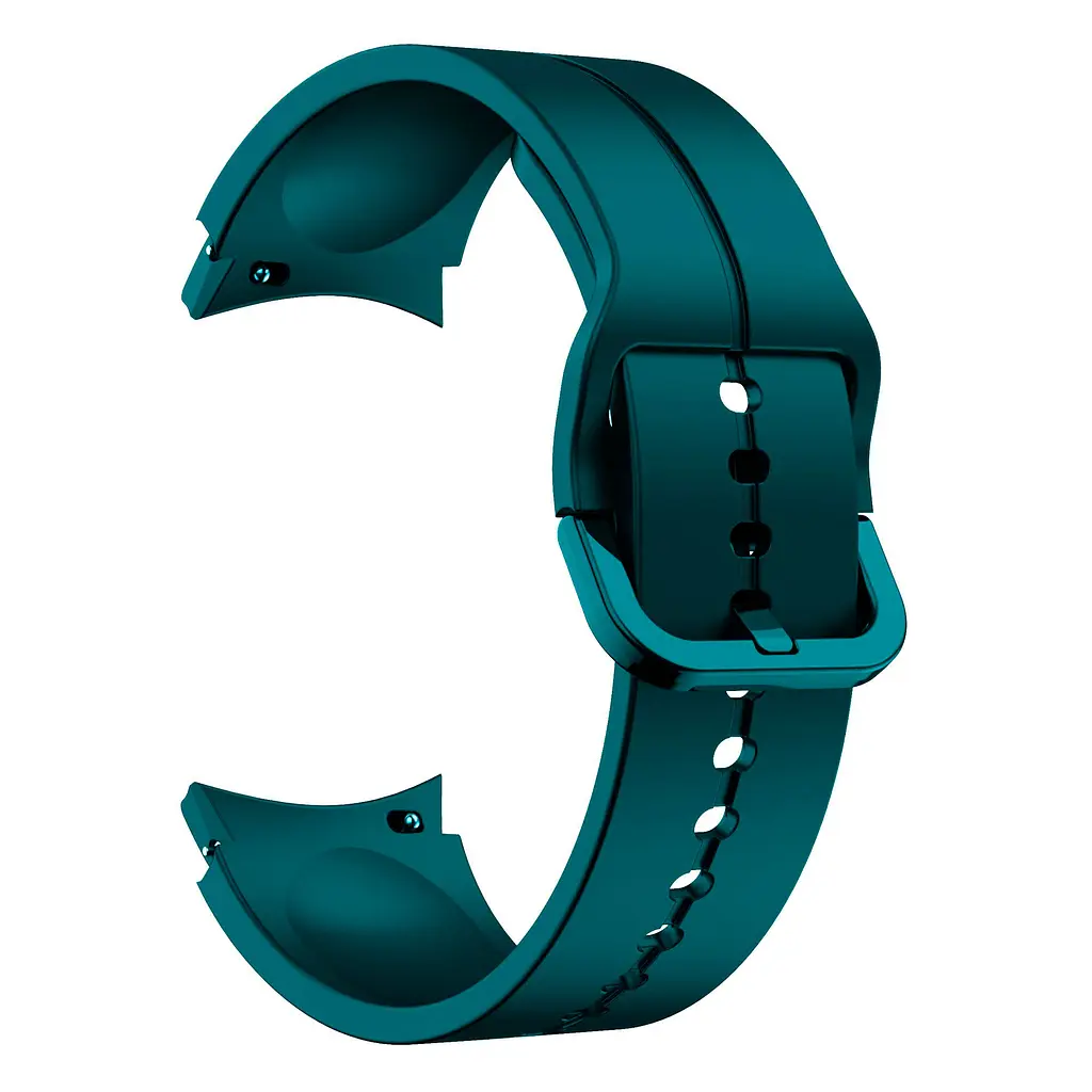 Ремешок для Samsung Galaxy Watch 5 40mm - сине-зелёный ширина крепления 20мм силикон размер L Watchbands Five Classic (W20-3WB66250038) - фото 2