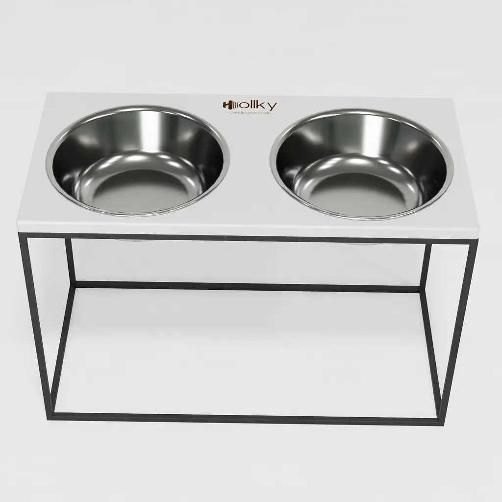Hollky Base XXL40 — миски на підставці для дуже великих собак (2 × 2,8 л) - фото 2