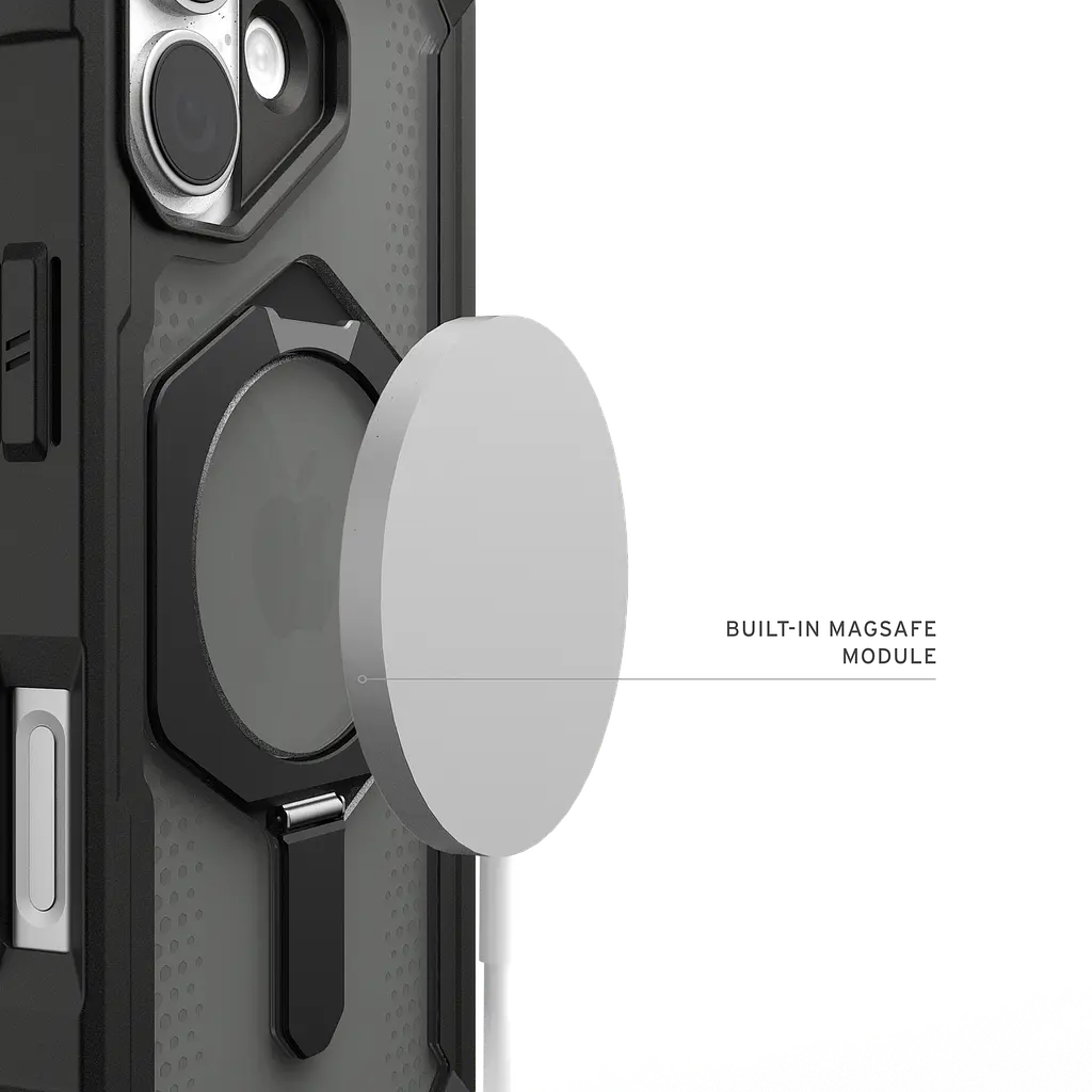 Оригінальний протиударний чохол для iPhone 17 UAG Plasma XTE MagSafe Black 114526114034 з підставкою - фото 10