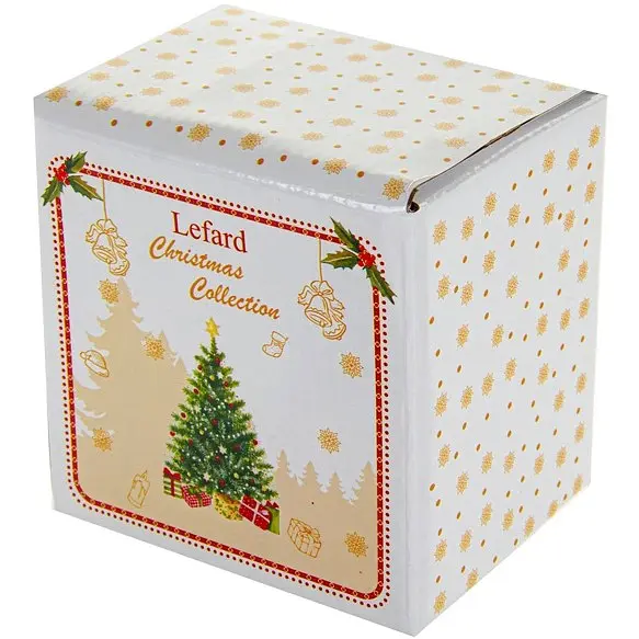 Чашка на колесиках Lefard Christmas Delight, 375 мл, білий із зеленим (985-134) - фото 2