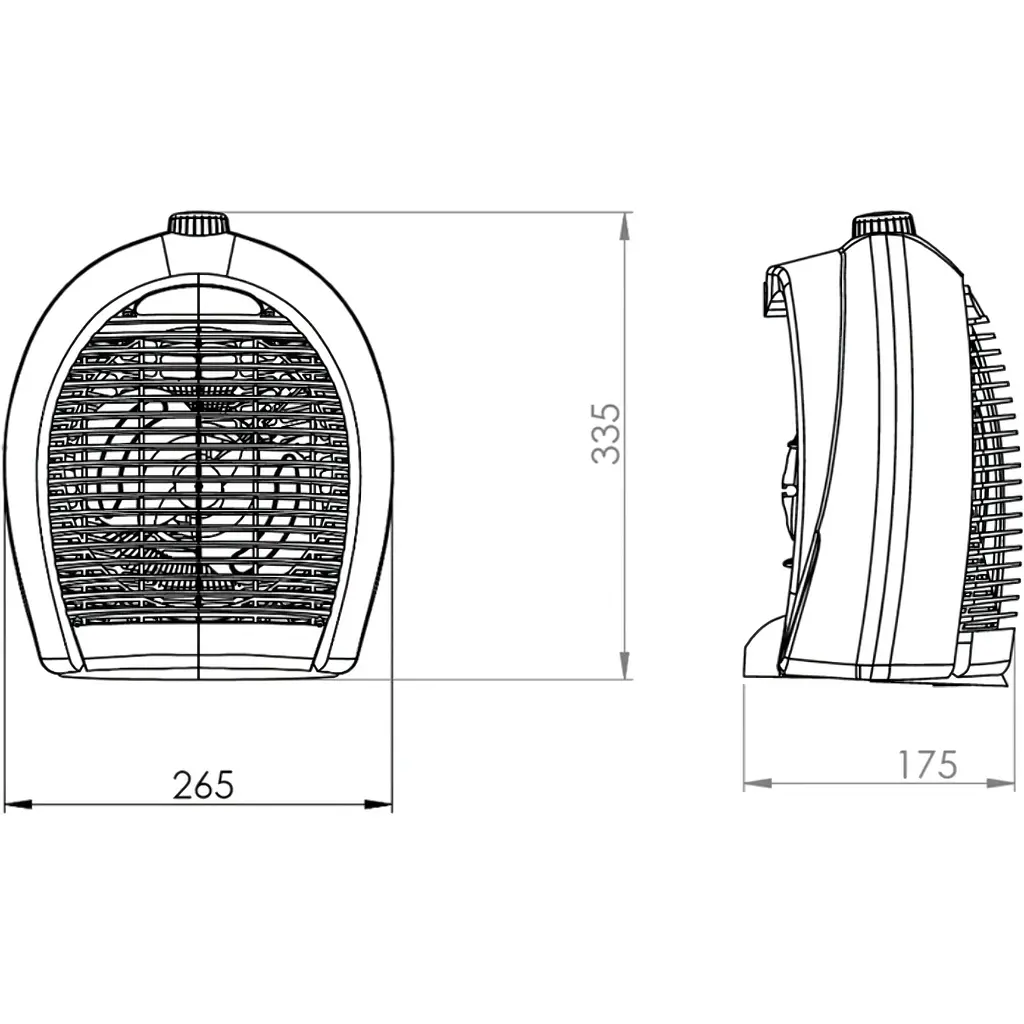 Тепловентилятор Kumtel LX-6331 Beige [119178] - фото 4