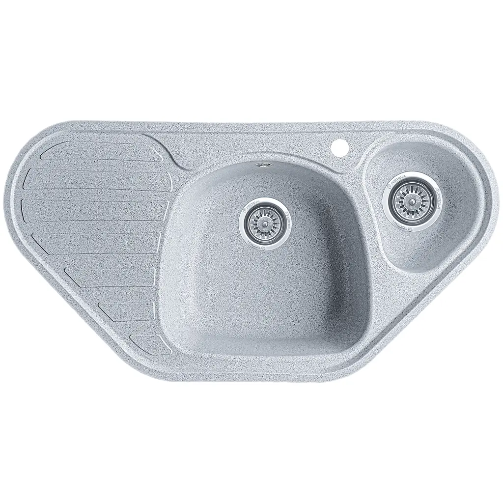Мойка кухонная Valetti 20N гранитная 950х500 мм серая - фото 2