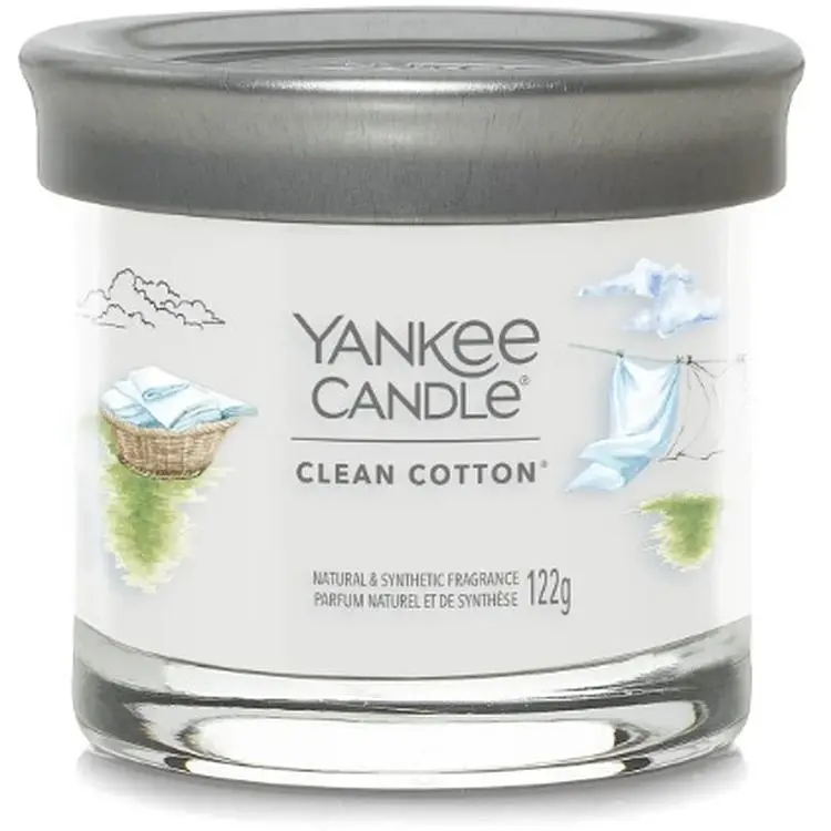 Свеча Yankee Candle Small Clean Cotton Чистый хлопок 122 г (1744735E) - фото 2