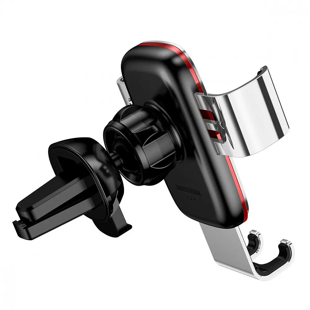 Автодержатель Baseus Metal Age Gravity Car Mount Air Outlet Version silver (21739) - фото 7