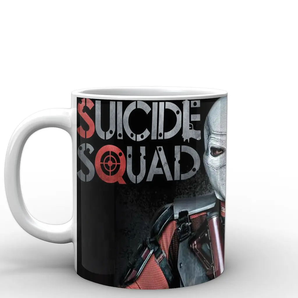 Кухоль GeekLand Загін Самогубців Suicide Squad Дедшот маска SS.02.036 330 мл білий - фото 2
