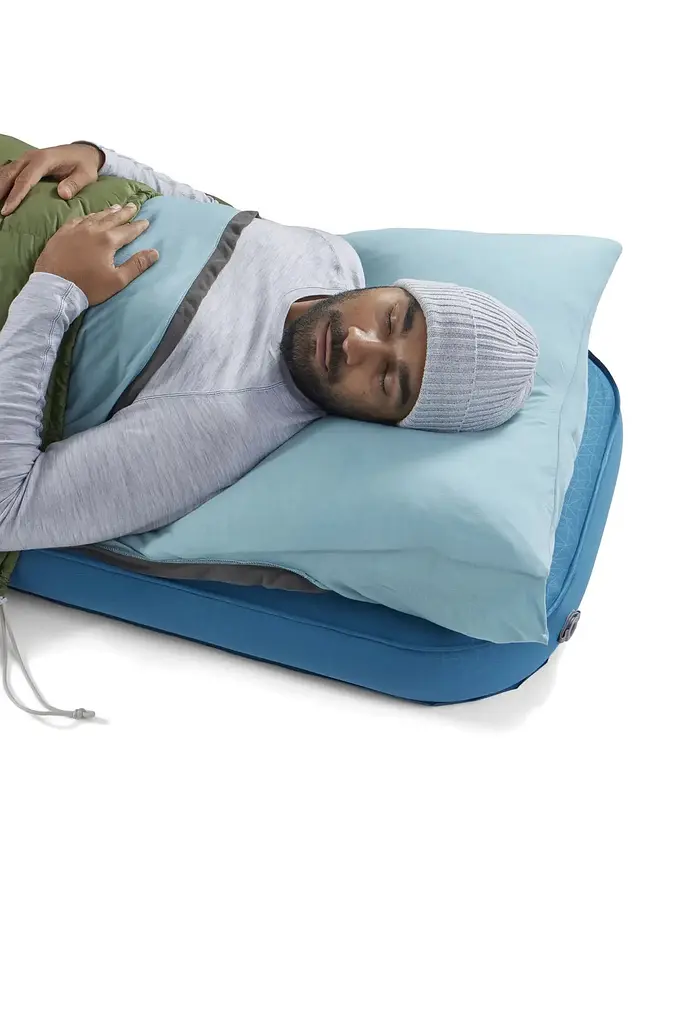 Вкладиш у спальник Sea to Summit Comfort Blend Sleeping Bag Liner, Rectangular w/ Pillow Sleeve Блакитний - фото 5