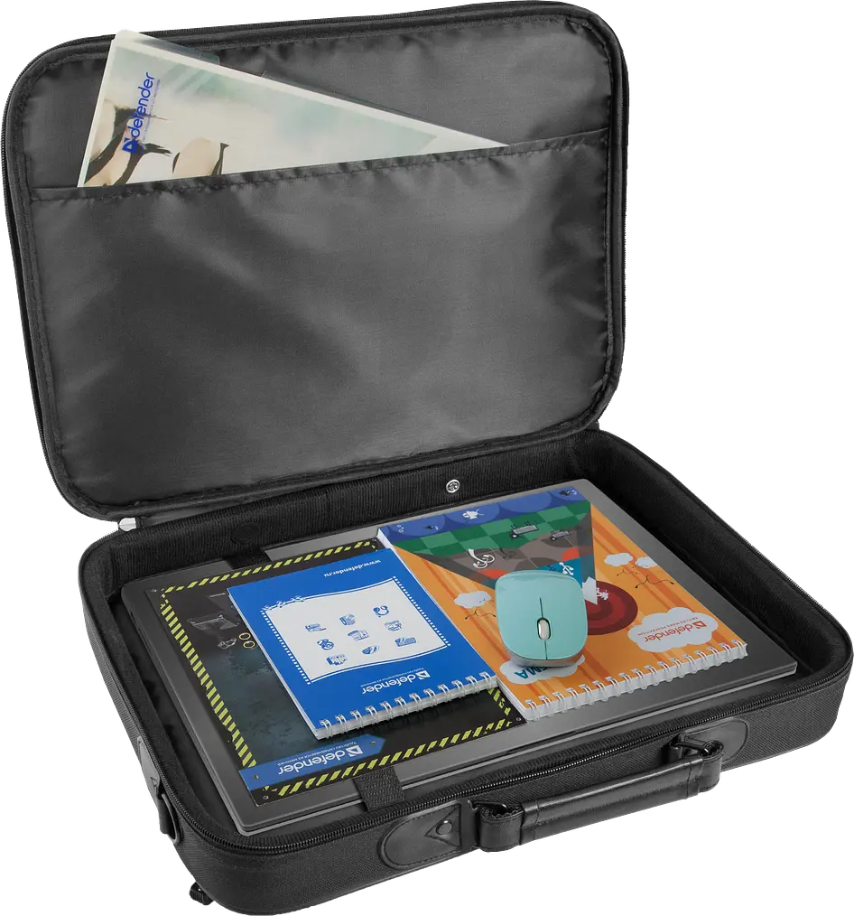 Сумка для ноутбука 16` Defender Ascetic, Black, поліестер, 410х310х50 мм (26019) - фото 6