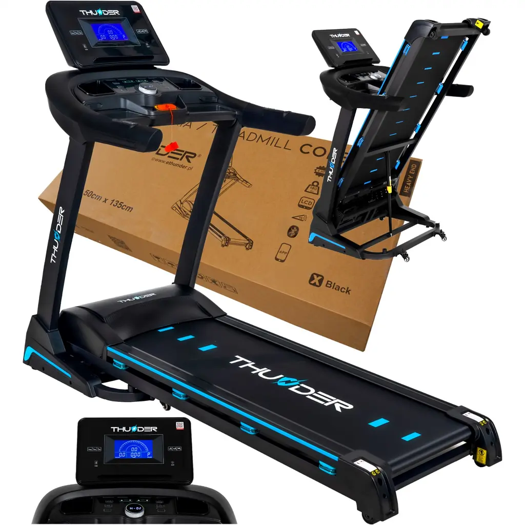 Беговая дорожка THUNDER Core-S Black - фото 2