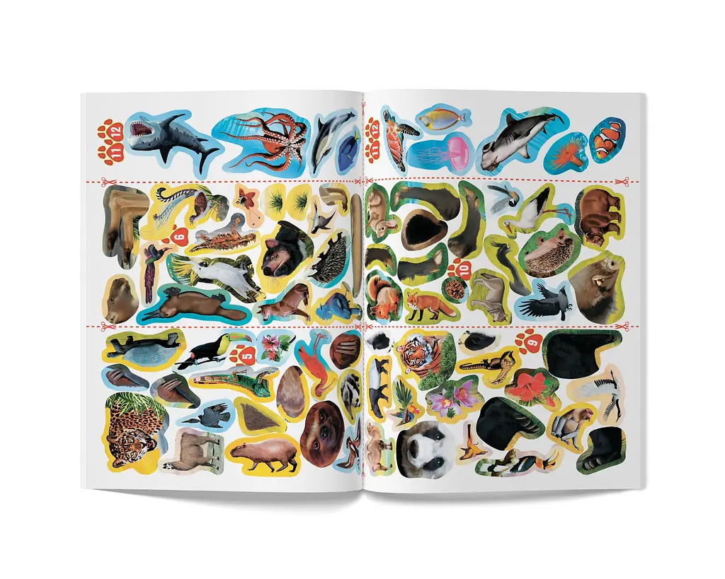 Книга Кристал Бук Меганаліпки Тварини, з наліпками (F00022329) - фото 7