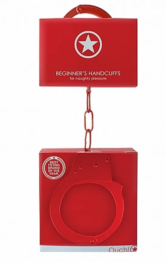 Наручники - Ouch! Beginner's Handcuffs Red - фото 6