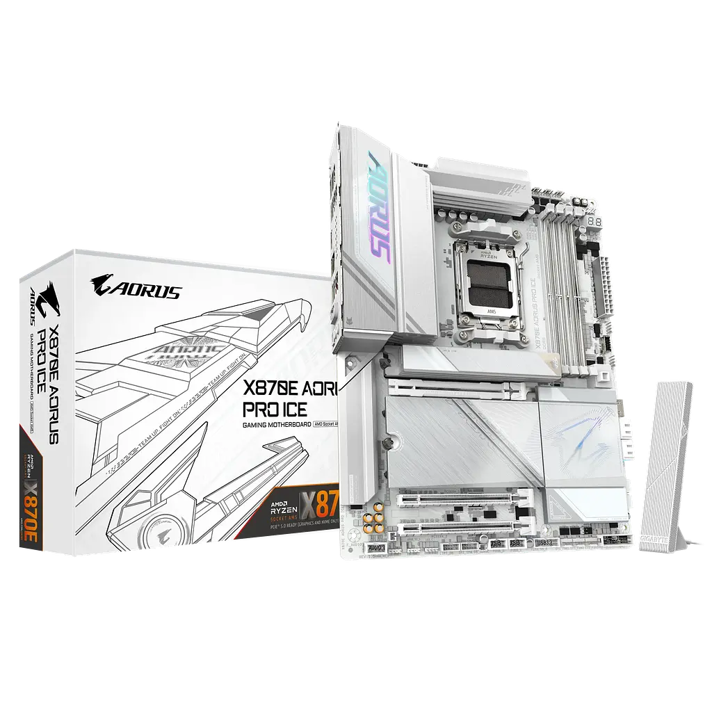 Материнська плата Gigabyte X870E Aorus Pro Ice Socket AM5 (X870E AORUS PRO ICE) - фото 4