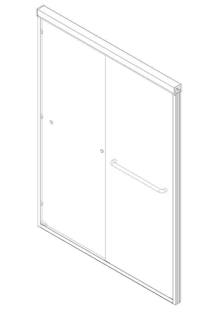 Двері в нішу Koer SR SD03-140x200-TR-01 прозоре скло Easy Clean 8 мм, хром KR5385, універсальні, прозорий, хром - фото 10