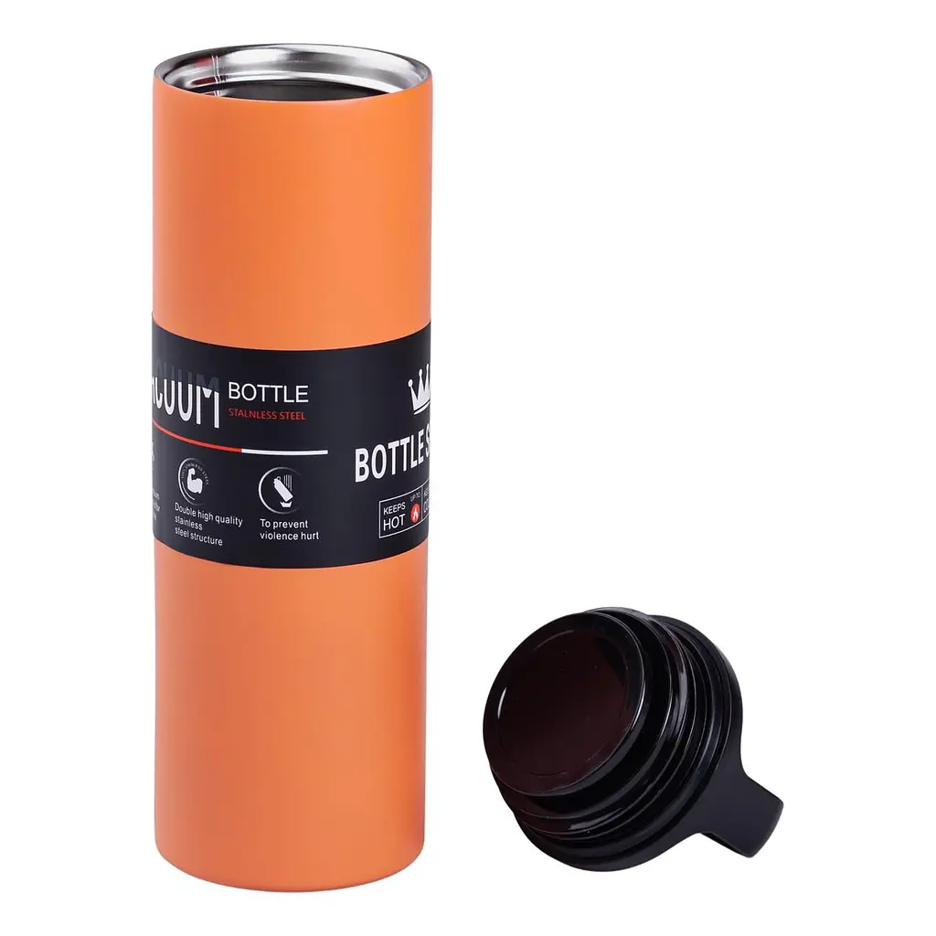 Термос Bottle Sport 500 мл з ручкою, помаранчевий Yiwu HPGM5009O - фото 8