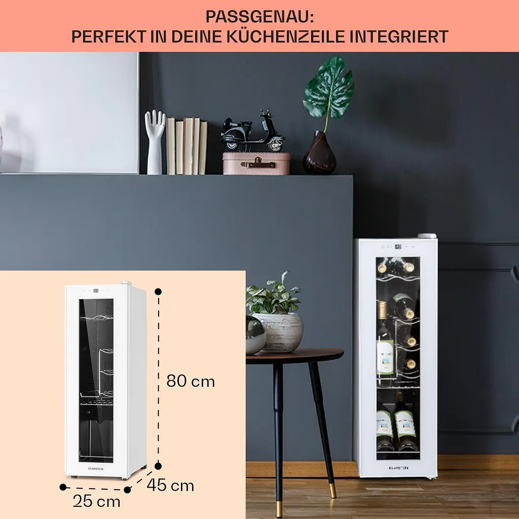Винный холодильник Klarstein Shiraz 12 Slim Uno (10040213) - фото 5