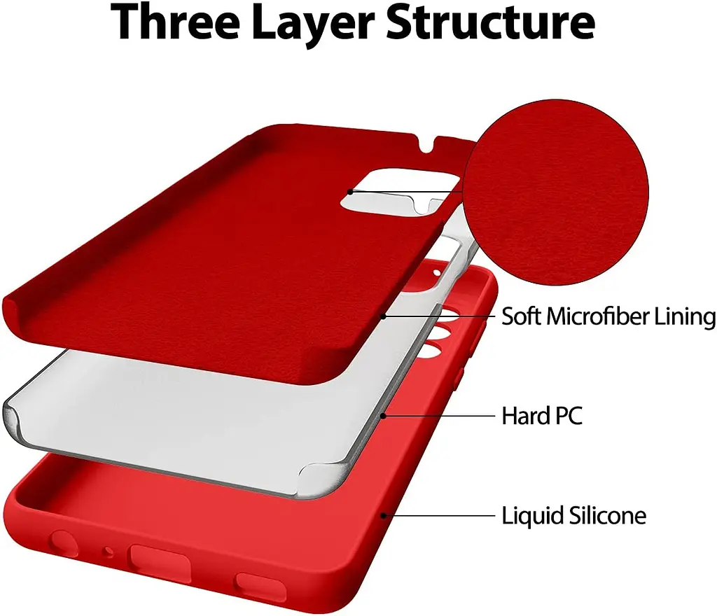 Чохол Soft-Touch Silicone Case для Samsung Galaxy A72 A725 [Red] HC [57240] - фото 3