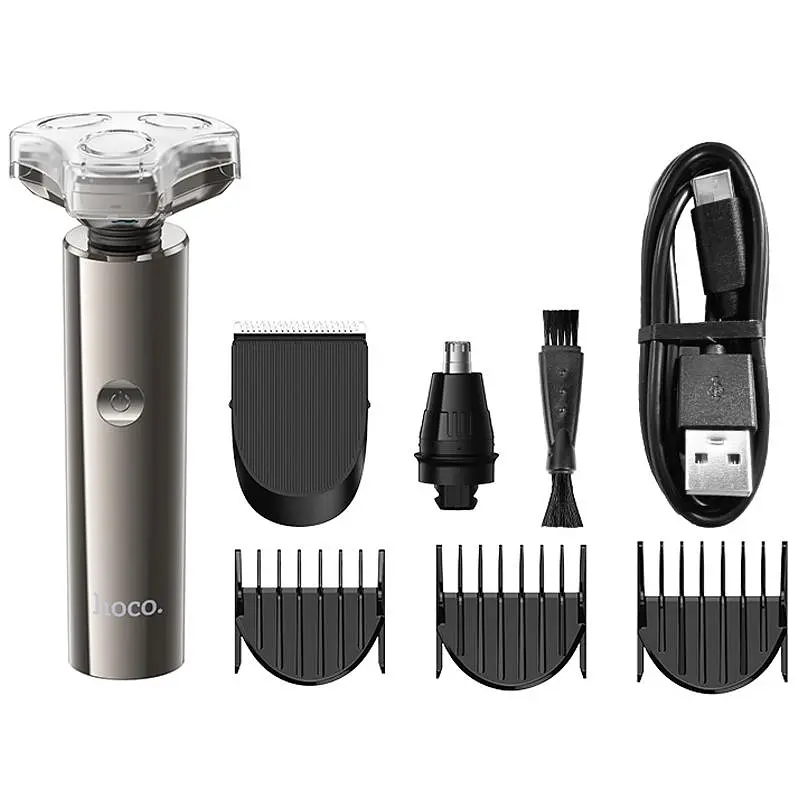 Електробритва Hoco HP36 3in1 Shaver & Trimmer 600 mAh Metal gray - фото 2