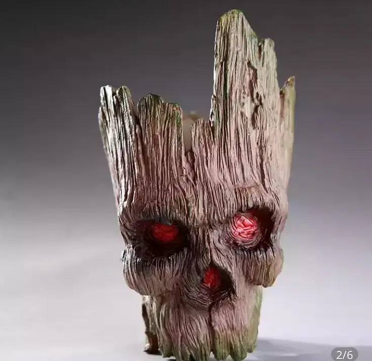 Горщик для квітів та канцелярії Грут Groot G11 Череп - фото 9