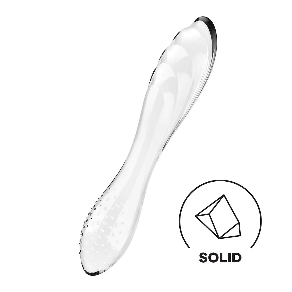 Фалоімітатор Satisfyer Dazzling Crystal 1 18.4 см прозорий - фото 2