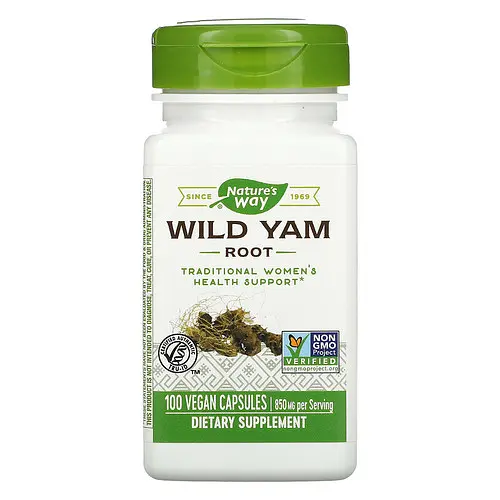 Інші екстракти Wild Yam Root 425 mg 100 Capsules Nature's Way vit0005863