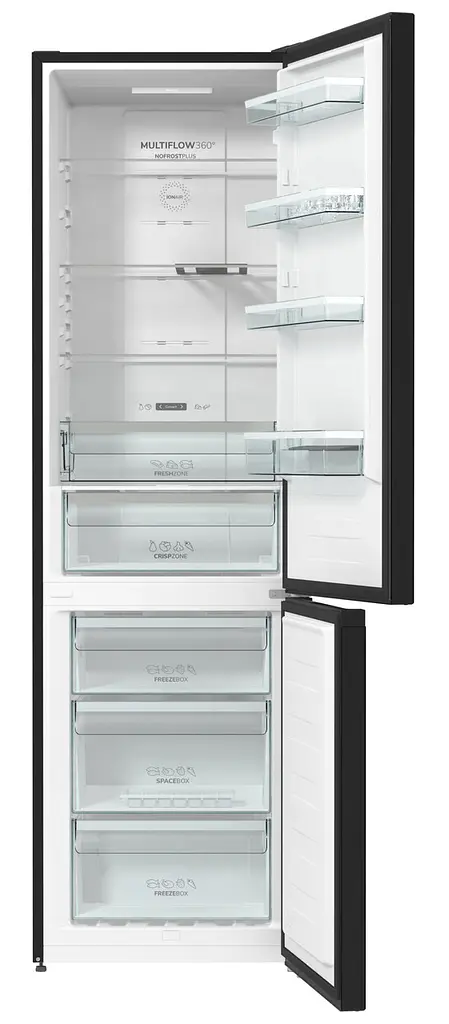 Холодильник з нижньою морозильною камерою Gorenje (NRK6201SYBK) - фото 8
