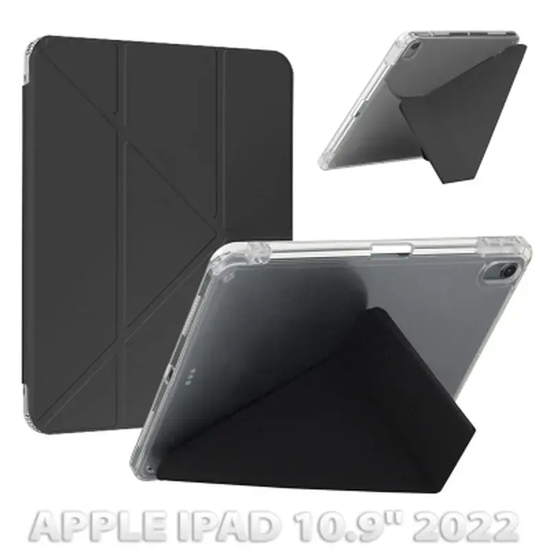 Чохол до планшета BeCover Ultra Slim Origami Transparent Apple iPad 10.9" 2022/24/11" 2025 Black (712938)