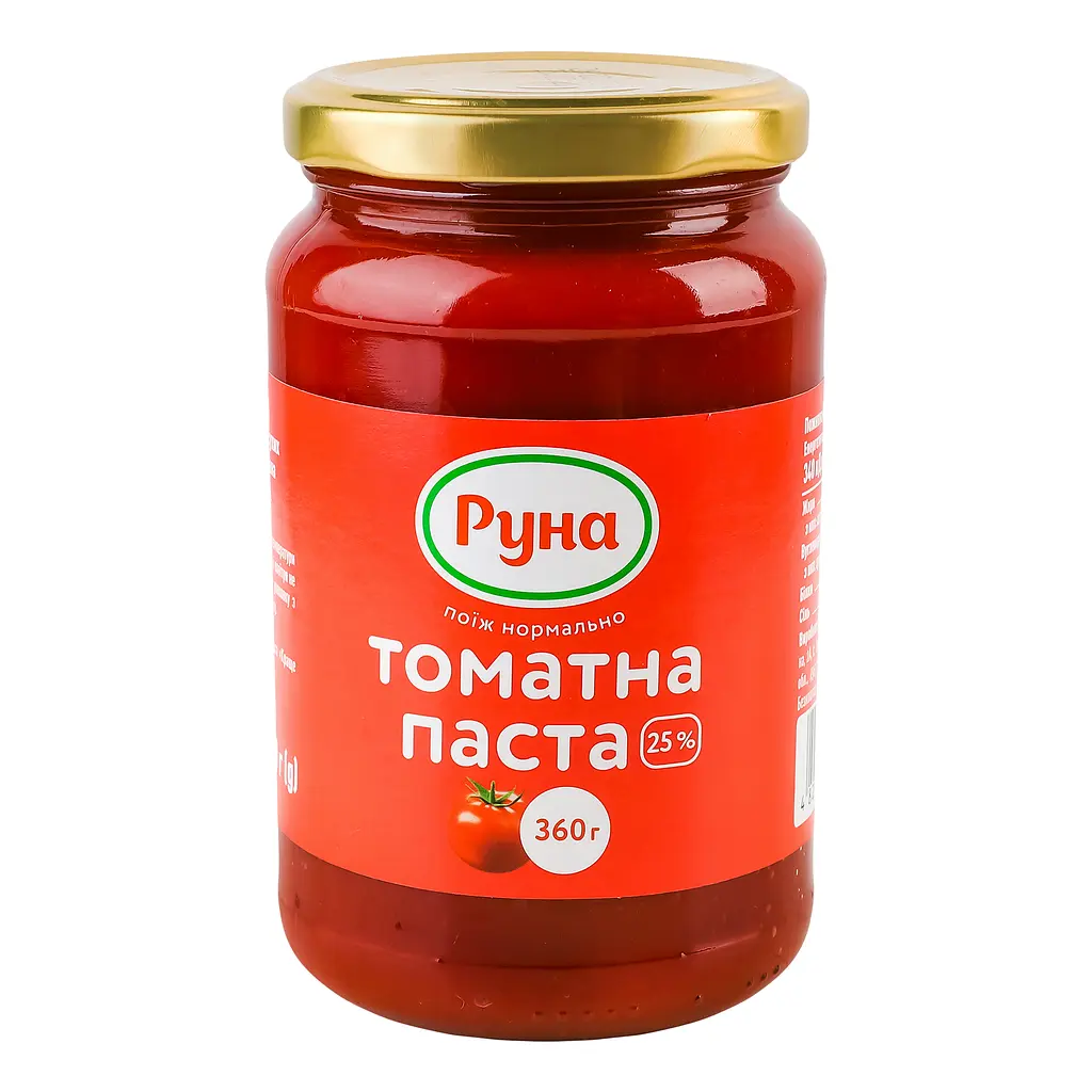 Паста томатная Руна 25% 360 г - фото 2
