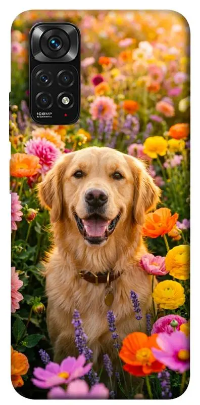 TPU чохол Demsky Flowery labrador для Xiaomi Redmi Note 11 (Global) / Note 11S