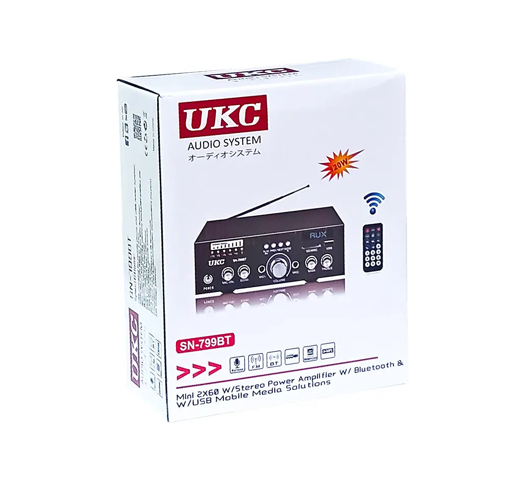 Підсилювач з вбудованим Bluetooth AMP-799 BT (44575-AMP 799 BT_774) - фото 4