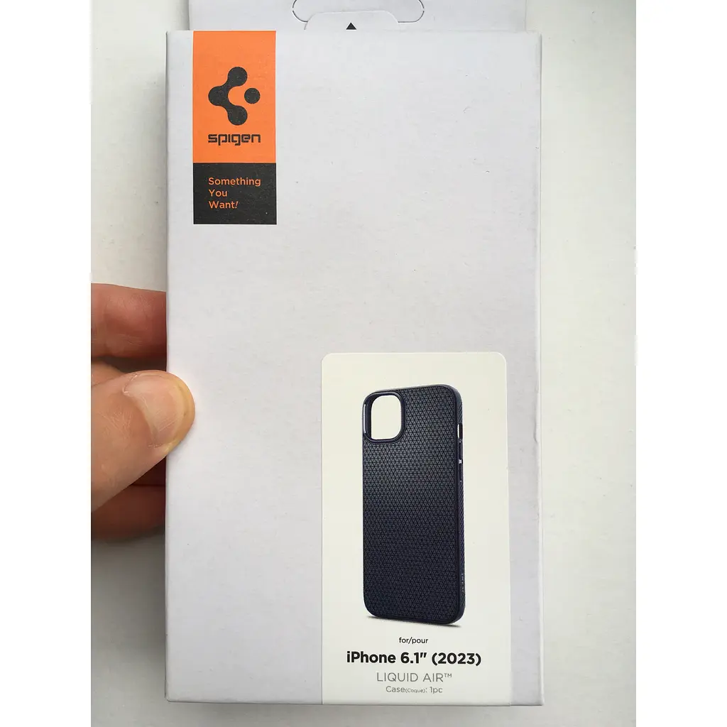 Чохол для iPhone 15 Spigen Liquid Air Navy Blue ACS06791 протиударний - фото 4